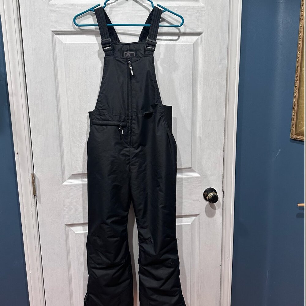 Arctic Quest Boys Black Snow Bib – Size M – Like New